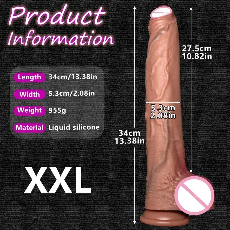 Grand godemiché réaliste en Silicone, 5 tailles, ventouse, énorme pénis, pour Couples, Masturbation, bite douce, femme, homme, jouet sexuel Anal pour adulte — image 15