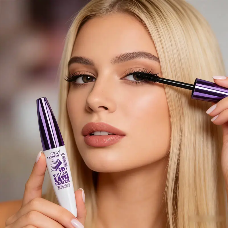 Stereoskopisk øjen sort Vandtæt og svedbestandig Velegnet til Halloween Makeup for at skabe krøllede naturlige øjenvipper
