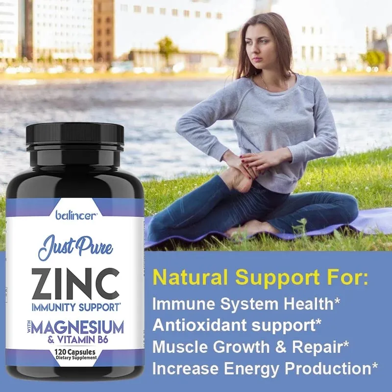 Zinc Supplements - Promotes Energy Production Supports Immune System and Overall Health Non-GMO Gluten-Free — image 6