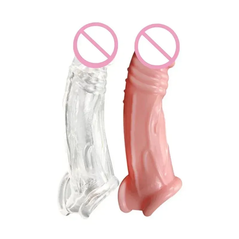 Penis Silicone Ring Extensions Stimulating Spikes Condom Penis Sleeve Enlargement For Men Cock Sex Ring Adult Sex Toys For Man — image 1
