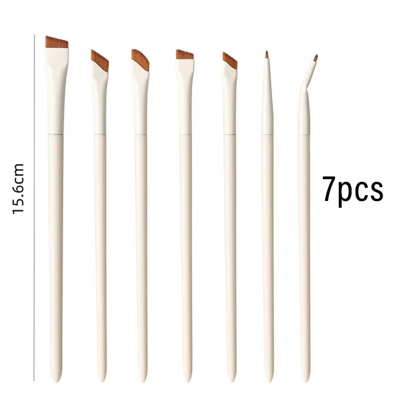 1/3/7/9-teiliges weißes Upgrade-Blade-Eyeliner-Pinsel-Augen-Make-up-Pinsel-Set, ultradünn, feiner Winkel, flacher Augenbrauen-Pinsel für präzise Details — image 8