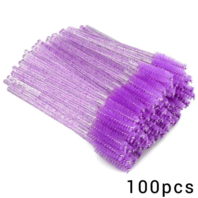 100/300Pcs Disposable Eyelash Mascara Brushes for Eye Lashes Extension Eyebrow and Makeup Lash Spoolies Wands — image 15