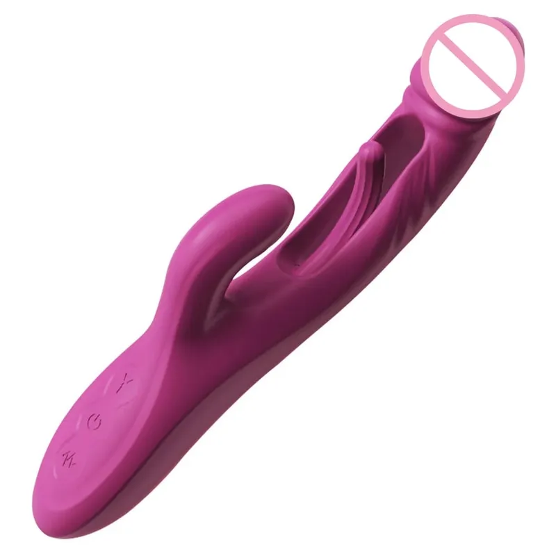 Kaninchen Vibrator 10 Vibration & 10 Flattern Modi Vagina Vibrator G-punkt Klitoris Stimulator Weibliche Masturbator Frauen Sex Spielzeug