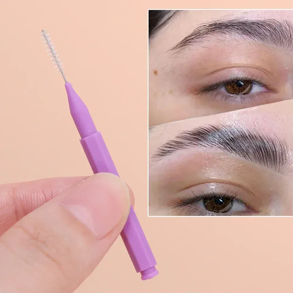 Di Động Mini Kẻ Lông Mày Dùng Một Lần Lông Mi Brow Nâng Bàn Chải Applicators Làn Mi Nối Dài Lược Làm Đẹp Dụng Cụ Trang Điểm — image 4