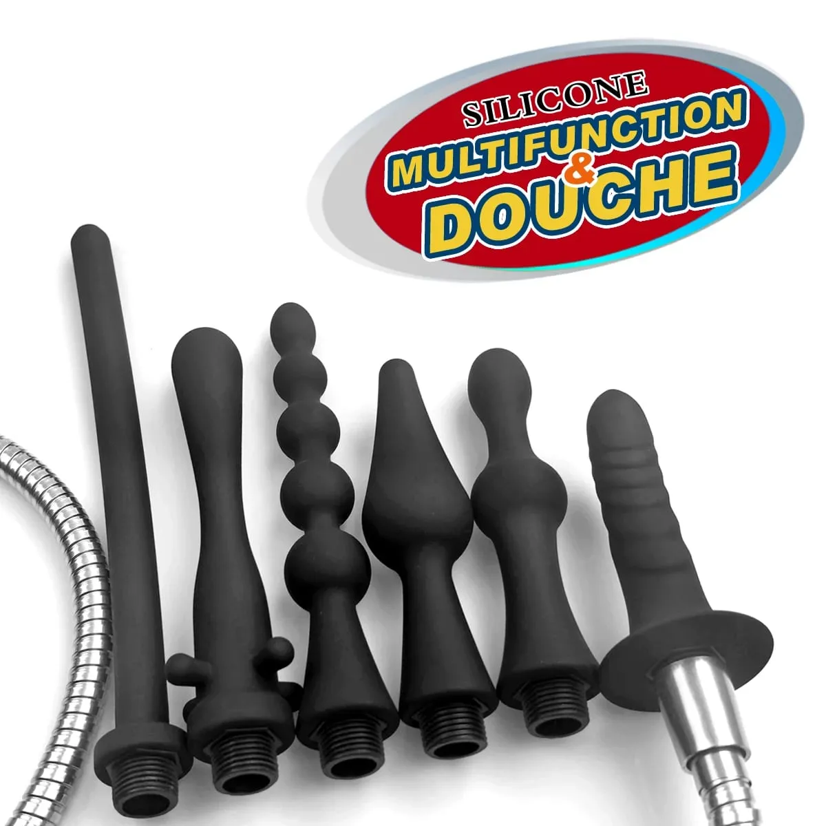 1 Pz Silicone butt flush plug-in doccia clistere dilatatori anali detergente per WC adulti giocattoli del sesso BDSM Bondage benessere sessuale — image 2