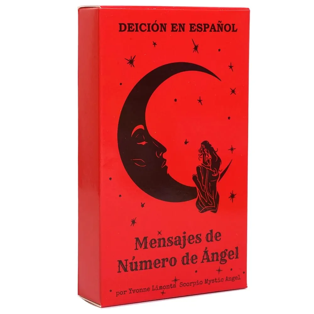 Oráculo en Español Mensajes de Número de Ángel 53 Cartas Números Angelicales Angel Number Messages Tarot Cards Deck Future Te — image 6