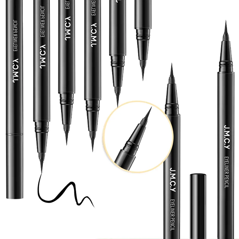 1 ชิ้นสีดำ Eye Make-up Liquid Eyeliner Lasting กันน้ำไม่ซีดจางเครื่องมือแต่งหน้าความงาม Quick Dry Non Halo Dye อายไลเนอร์ — image 6
