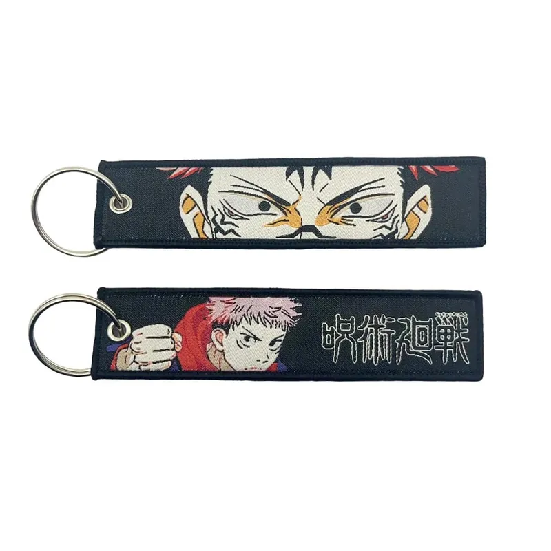Embroidery Cool Eagle Beak Keychain Lanyard Anime Manga Series Badge Holder USB Pendant Portable Key Lanyard Accessories — image 27