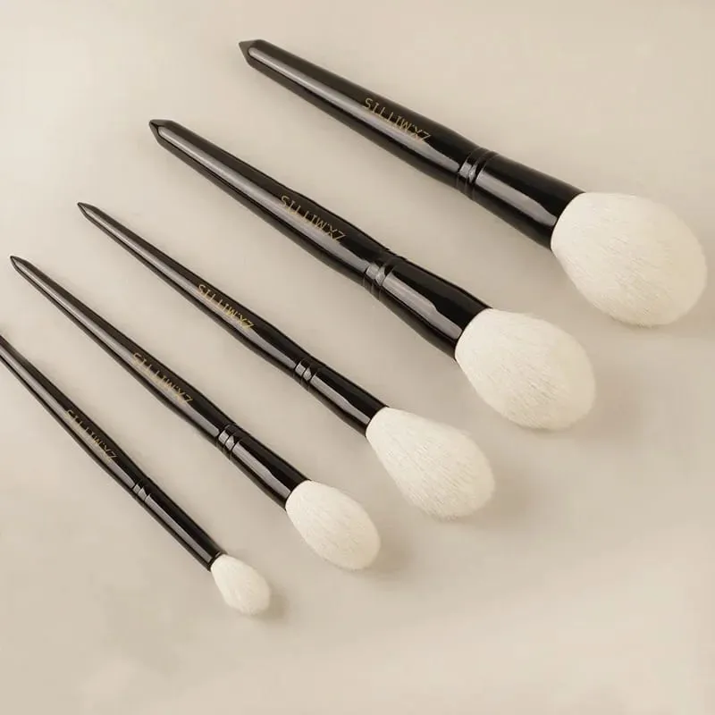 The Original Makeup Brushes Luxury Natural Long-Tip Goat Hair Black Handle Cosmetic Kit Tools for Powder Blush Highlight Shadow — image 1