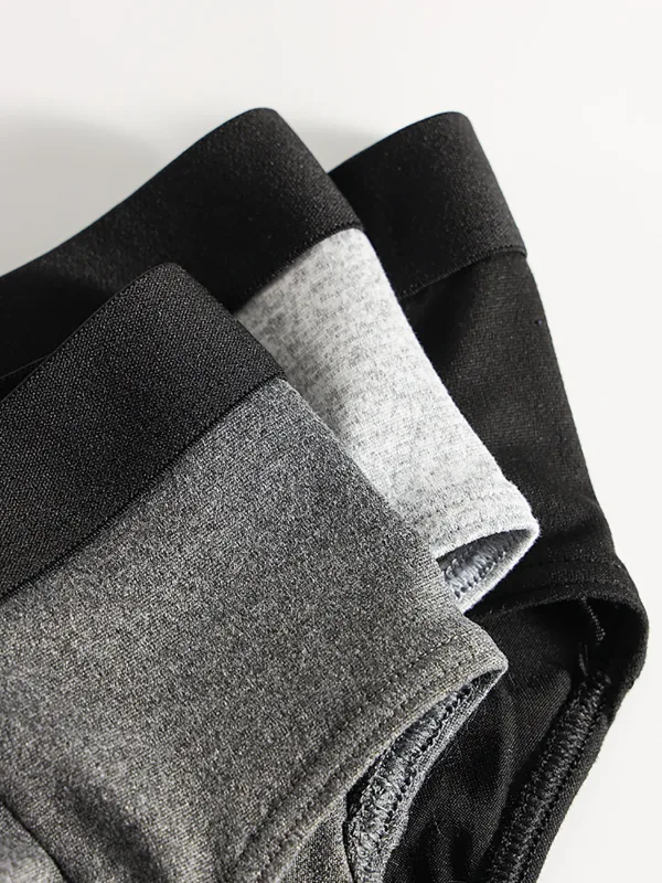 4-Piece Men's Triangle Underwear, Simple and Comfortable for Daily Use. Four-Color Underwear Set, All-Season Men's Underwear — image 4
