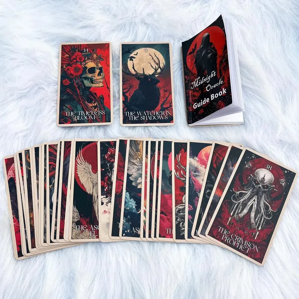 Midnight Oracle Card Deck Gothic Dark Fantasy-temakort inkluderer papirinstruktioner perfekt til entusiaster og samlere — image 6