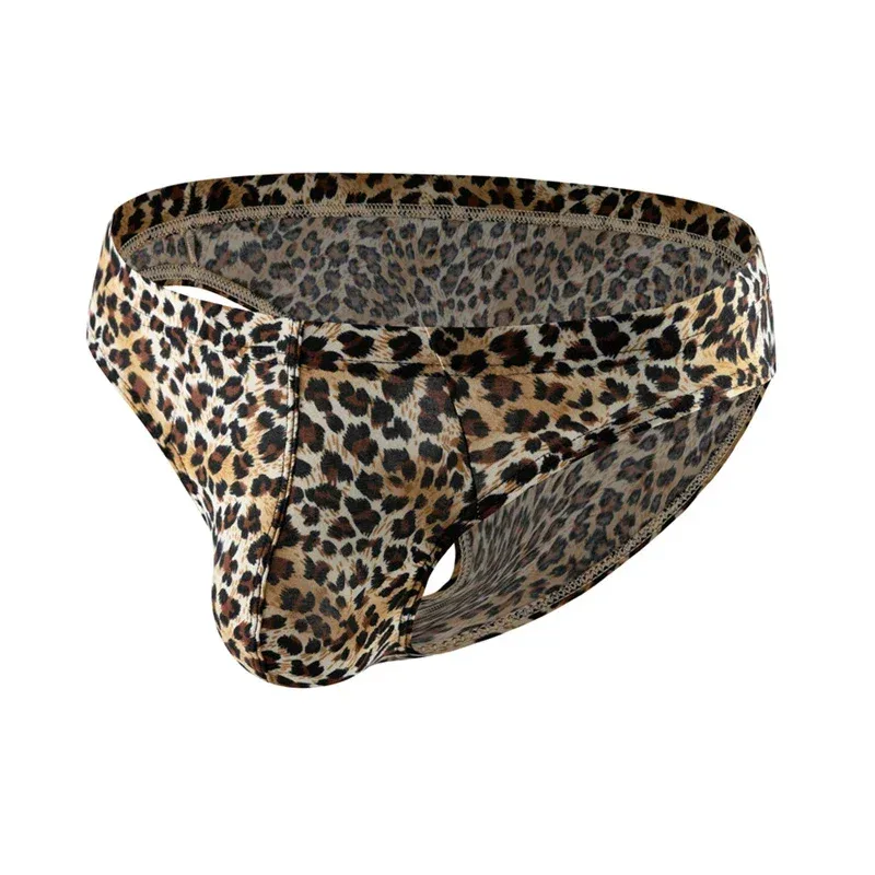 Seluar Dalam Lelaki Seksi Seluar Dalam Corak Leopard Pinggang Rendah Seluar Slip Lembut Pakaian Dalam Seluar Dalam Kantung Tangas Sexis De Hombre