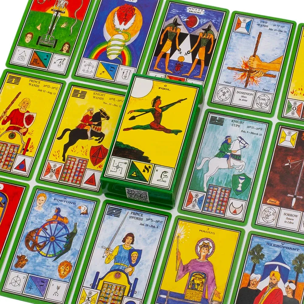 80 pezzi di carte magiche cerimoniali del mazzo di tarocchi una sintesi pittorica tre grandi pilastri della terza edizione 10,6 * 6,3 cm gioco da tavolo — image 5