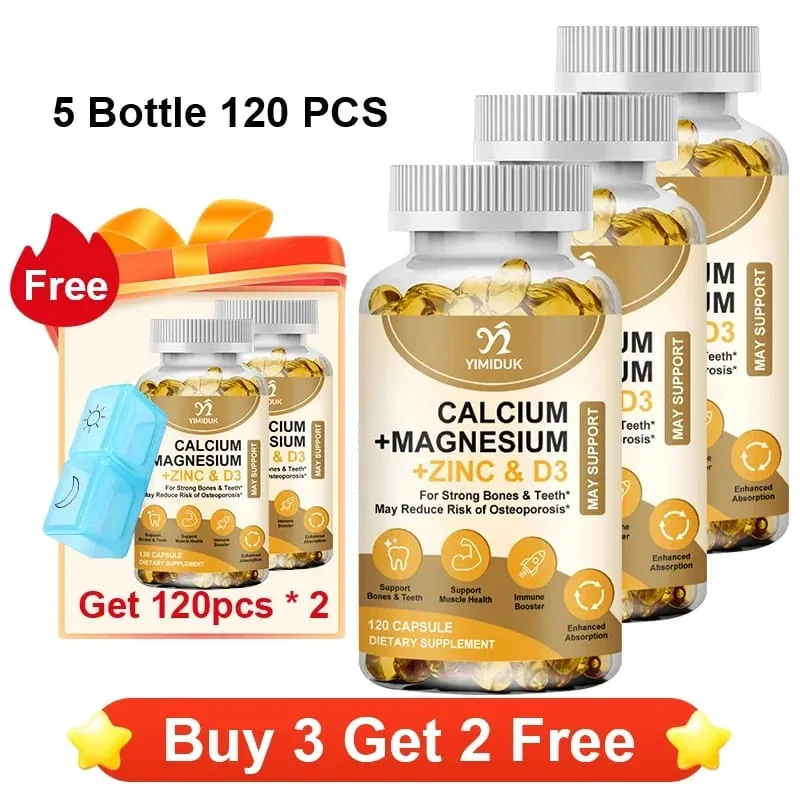 Suplemen Sokongan Tulang & Otot dengan Kalsium Magnesium Zink & D3 Menyokong Tulang Kuat Kekebalan & Daya Daya Gigi — image 13
