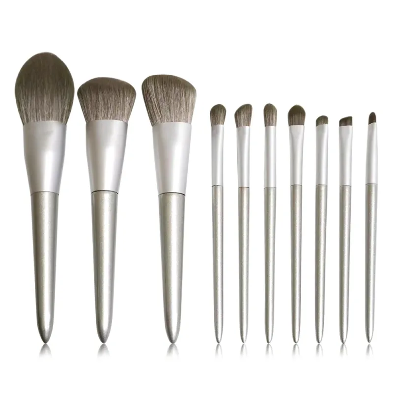 11 pcs Pink Makeup Brushes Set Vegan Eyebrow Eyelash Powder Synthetic Hair Foundation Brush Make Up Tools For Women — image 8