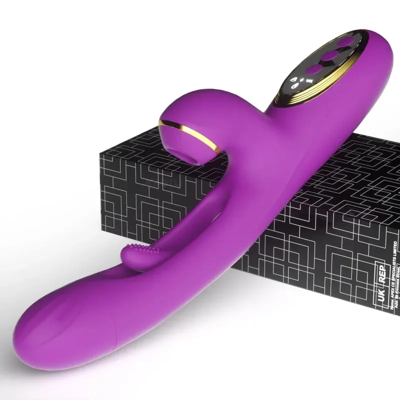 Menghisap Mengepak Vibrator untuk Wanita Kelentit G Spot Stimulator Dildo Mengetuk Faraj Massager Bergetar Dewasa Mainan Seks Wanita — image 9