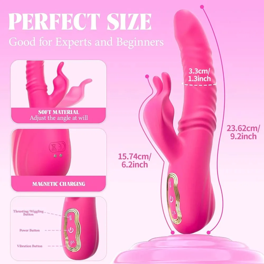 Thrusting Wiggle Rabbit Vibrator สำหรับผู้หญิงช่องคลอด G-Spot Vibrator Clitoris Stimulator หญิง Masturbation Sex Toy สำหรับผู้หญิง — image 5