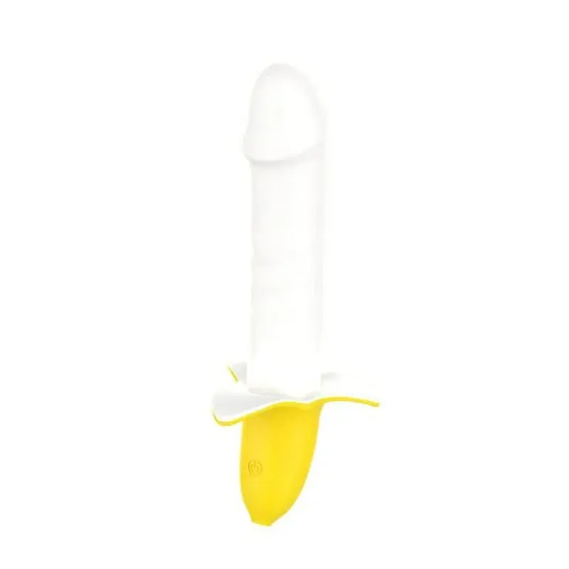 Vibratore a banana 10/8 frequenza ricarica USB stimolatore clitorideo punto G forte dildo massaggiatore morbido giocattoli adulti del sesso per le donne