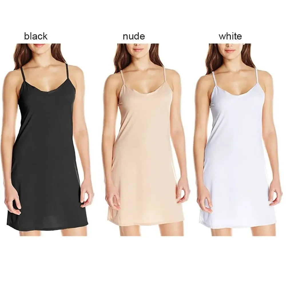 Womens Sling Solid Short Dress Sleeveless Casual Slip Under Dress Holiday Summer — image 6