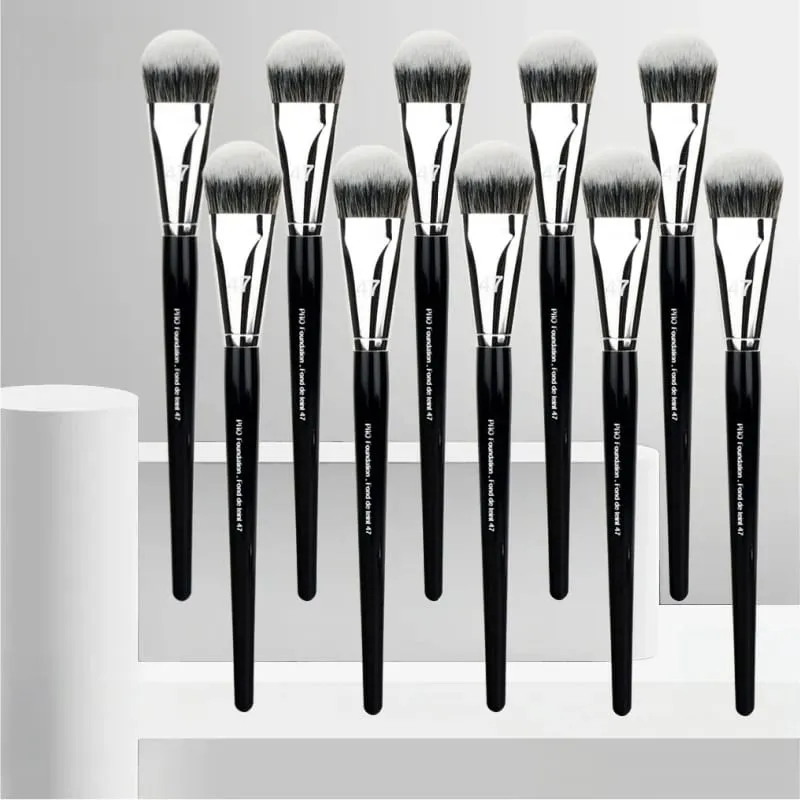 Professionelle Foundation Pinsel 47/52 Besen Kopf Flüssige Foundation Schatten Reparatur Pinsel Frauen Gesicht Basis Make-Up Schönheit Werkzeuge — image 14