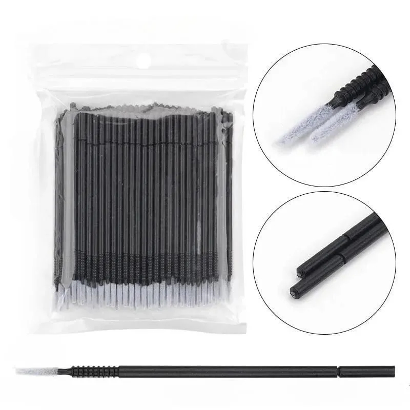 100 Stück Einweg-Spiral-Mascara-Applikator Wimpernbürsten Wimpernverlängerung Make-up-ToolsBürstengriff Microbrush — image 6