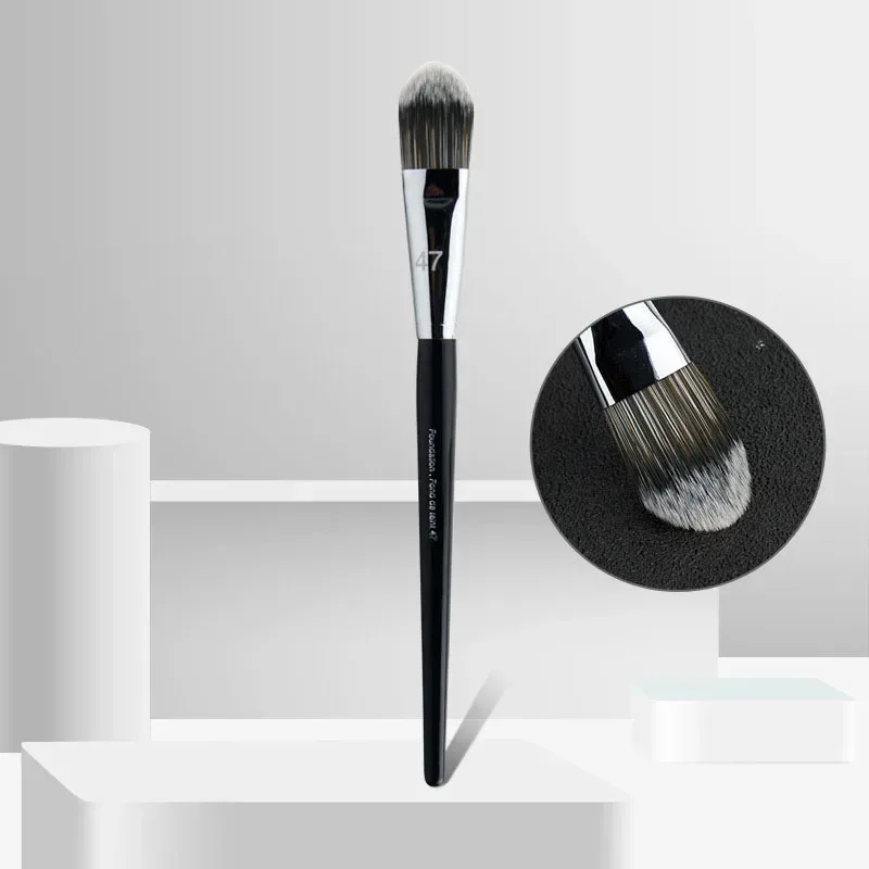 #52 Kuas Concealer Foundation #47 Kuas Rias Sapu Miring Alas Bedak Cair Wajah Alat Rias Eye Shadow Brochas Maquillaje — image 9