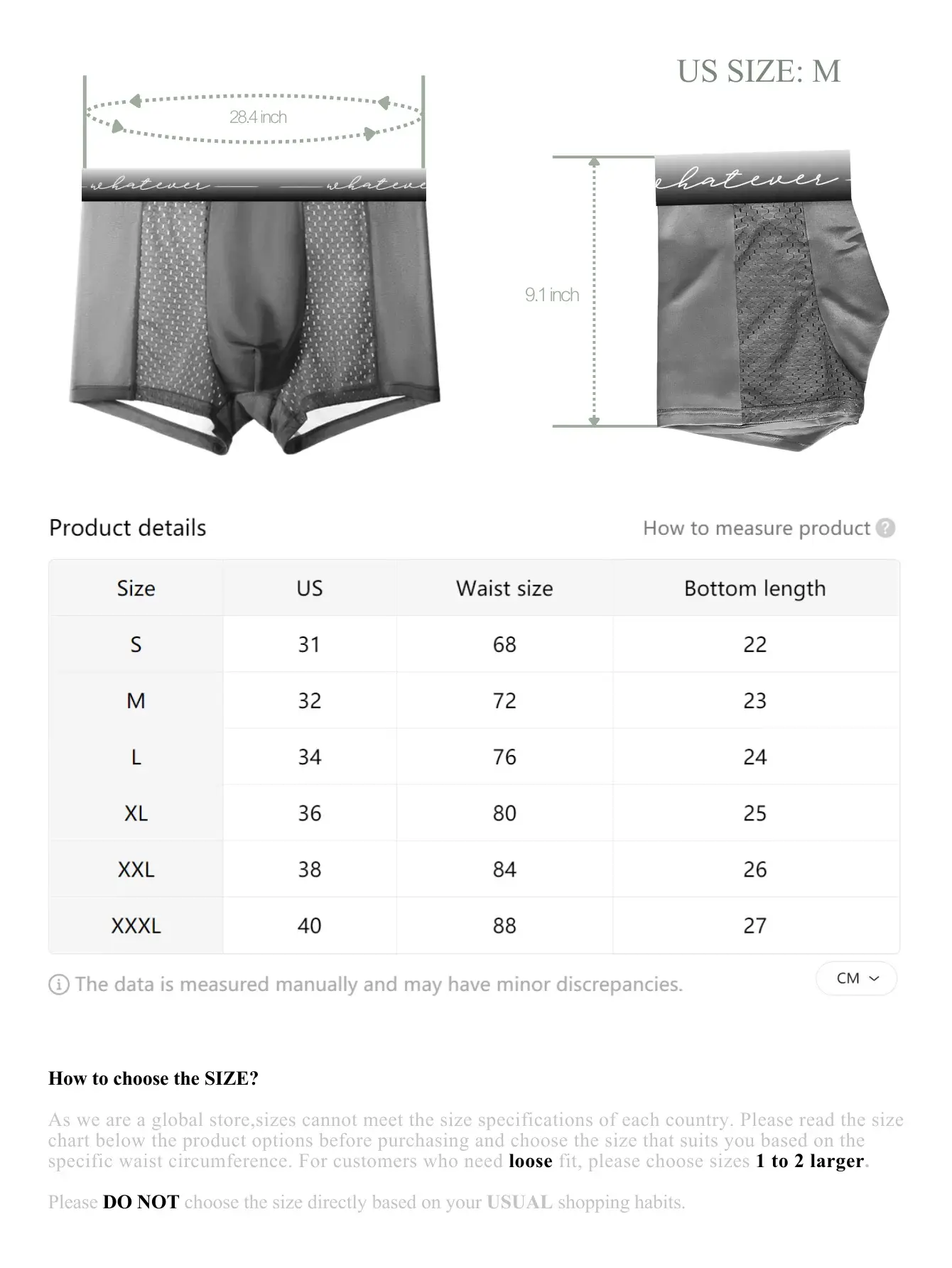 Boxer en maille de soie glacée pour homme, sous-vêtement respirant, culotte pour adolescents, Lingerie en bambou, grande taille, quel que soit l'imprimé, 1 pièce — image 1