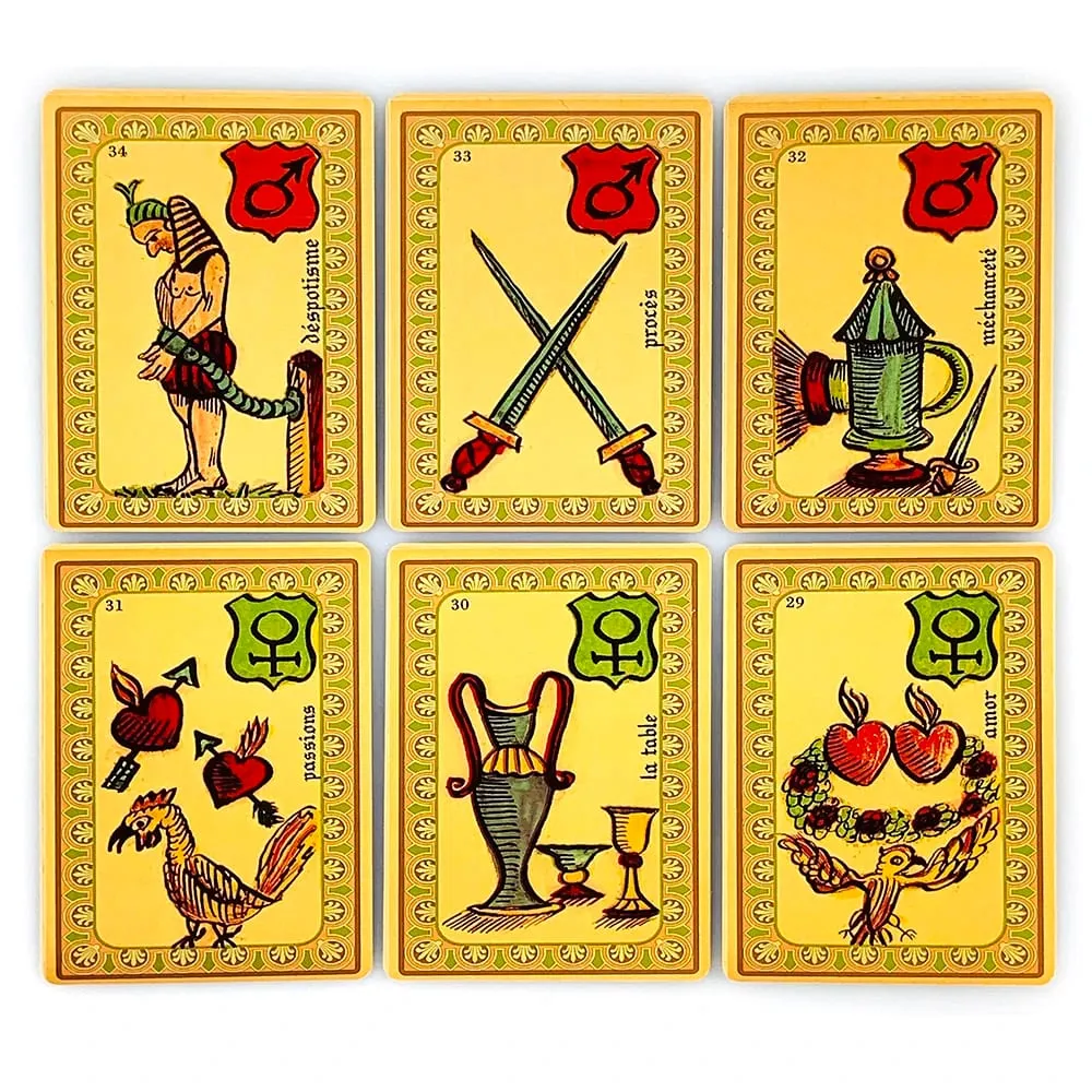 Cartes Oracle Belline Version française Cartes Oracle de divination de fortune Cartes de lecture psychique mystérieuse Jeu pour instruction papier — image 4