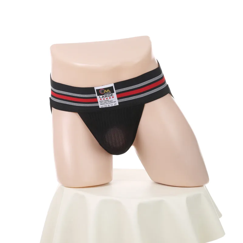 Men Underwear Athletic Jock Strap Supporter Classic Thong Elastic Wide Waistband Underpants Breathable Jockstrap Sexy Lingerie — image 11