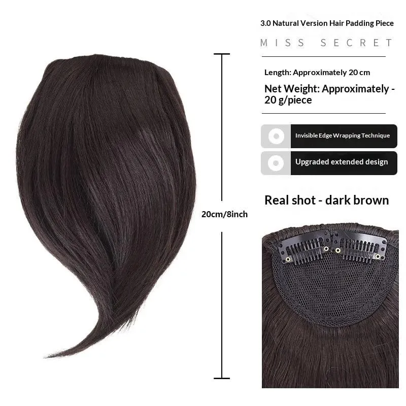 Women's Synthetic High - Crown Hair Topper Clip - In Invisible Design Natural - Looking Volume - Boosting for Thinning Hair — image 8