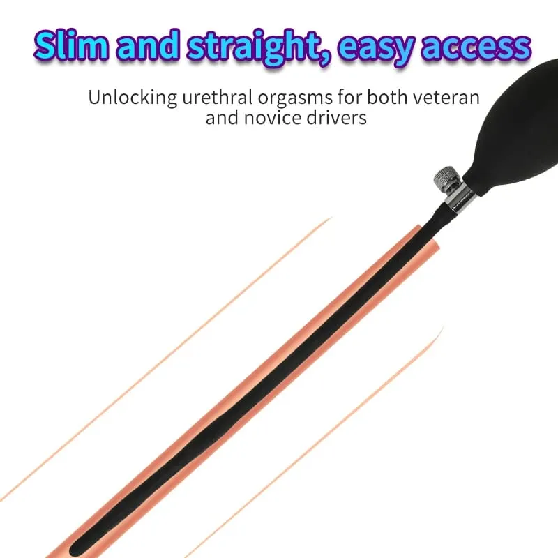 1/2 ลูกซิลิโคน Inflatable Urethral Dilator เสียง Rod ท่อปัสสาวะปั๊มทำให้เกิดเสียงของเล่นสำหรับ 18 + ชายอวัยวะเพศชาย Plug Horse Eye ... — image 2