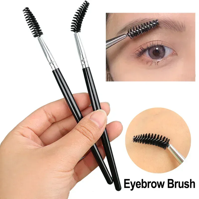 1/3 szt. Miękka szczoteczka do brwi Pędzel do rzęs Profesjonalne konturowanie brwi Eyeliner Pędzle do makijażu Oczy Mieszanie pędzli kosmetycznych — image 1