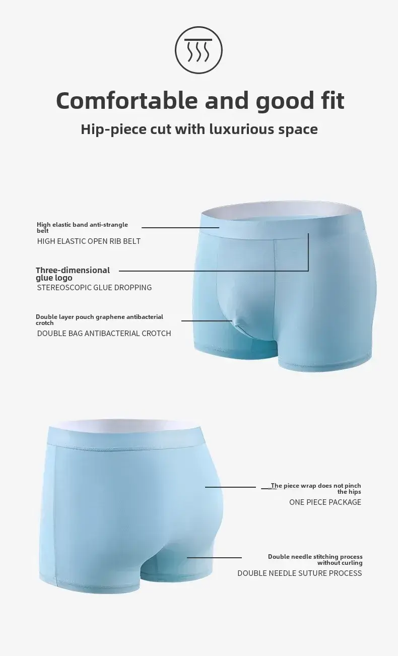Men's Ice Silk Boxer Shorts 4/8-Pack Breathable Cooling Underwear Soft Summer Underpants Stretch Comfort L-6XL Sexy Design — image 9