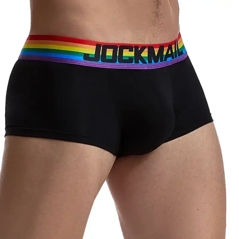 Rainbow Belt Man Underpants Boxershorts Cotton Men Boxers Male Breathable Underwear Men’s Panties Soft Boxer Briefs Balck White — image 6