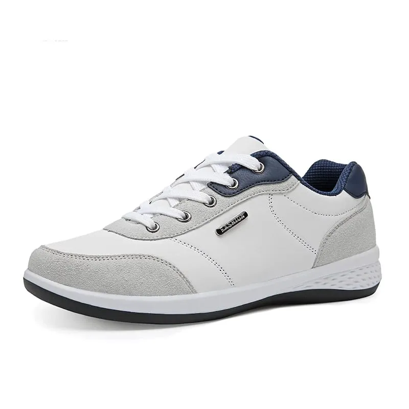 Men Shoes Spring Autumn Waterproof Walking White Sneakers Man Leather Sports Shoes Non-Slip Footwear Tennis for Men — image 11