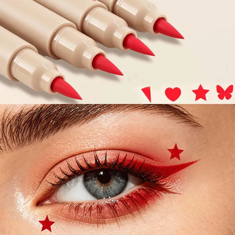 Eyeliner à Double extrémité 2 en 1, séchage rapide, imperméable et résistant à la sueur, pas facile à tacher, maquillage coloré pour les yeux