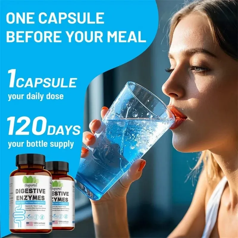 Digestive Enzymes Supplement - Digestion and Intestinal Health for Adults Men and Women Promotes Nutrient Absorption — image 5