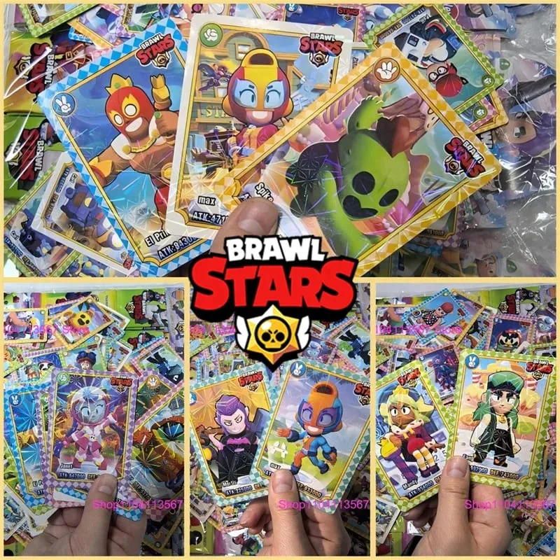 Brawl Stars Random Collect Card Anime Figures Collection Cards Battle Carte Game Entertainment Rare Trading Cards Kid Gift — image 1