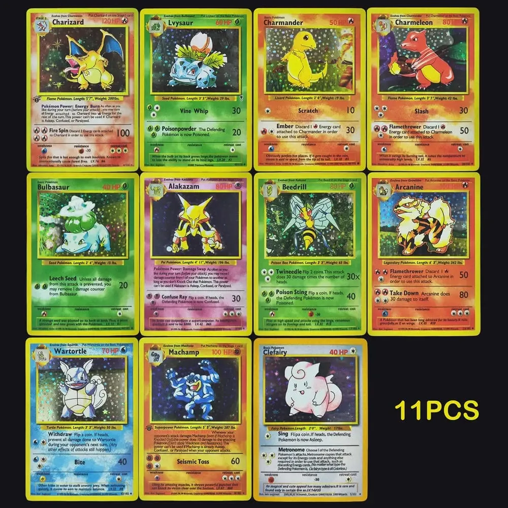 プロキシ PKM 英語ゲーム第 1 版リザードンカメックスフシギバナミュウツーホロ TCG ゲームコレクションカード — image 6
