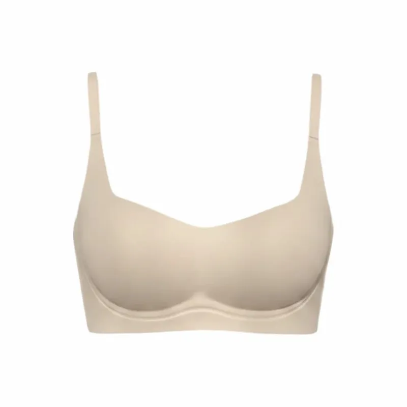 Padded Bralette Anti-sagging Lingerie Bras Solid Color Thin Lingerie Push Up Bra Skin-Hugging Invisible Seamless Bra For Women