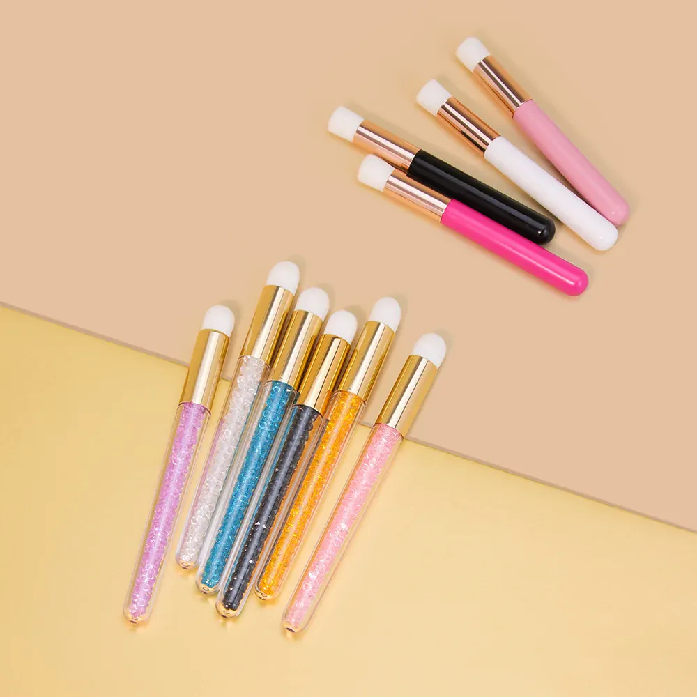 Neue Kristall Wimpern Reinigung Pinsel Augenbraue Gesicht Reinigung Nase Mitesser Tiefen Waschen Lash Shampoo Pinsel Schönheit Make-Up-Tool — image 4