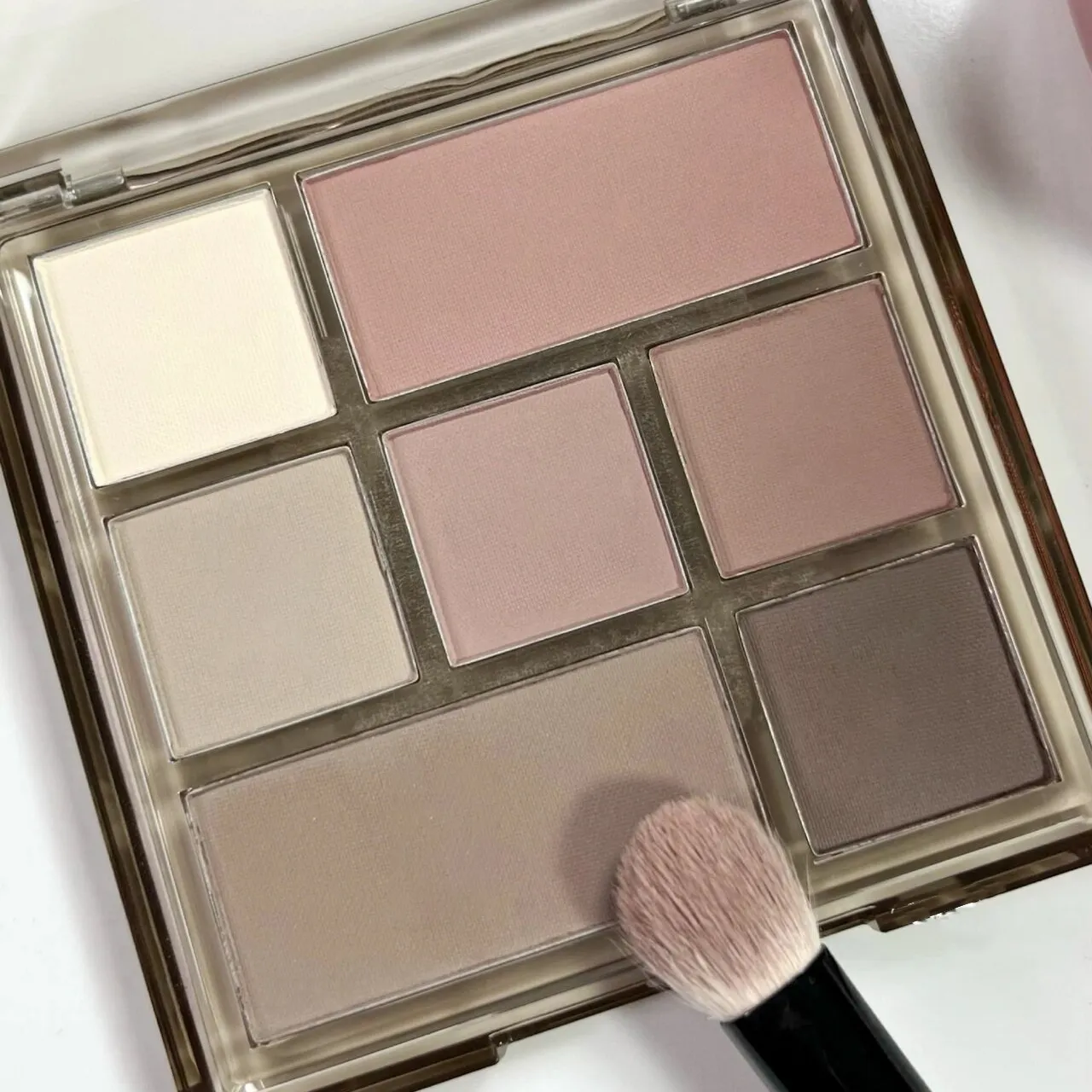 Nouvelle Palette d'ombres à paupières 7 couleurs, faible Saturation, maquillage coréen complet, gris, Rose, longue durée, couleur terre nue, Pigment pour les yeux — image 3