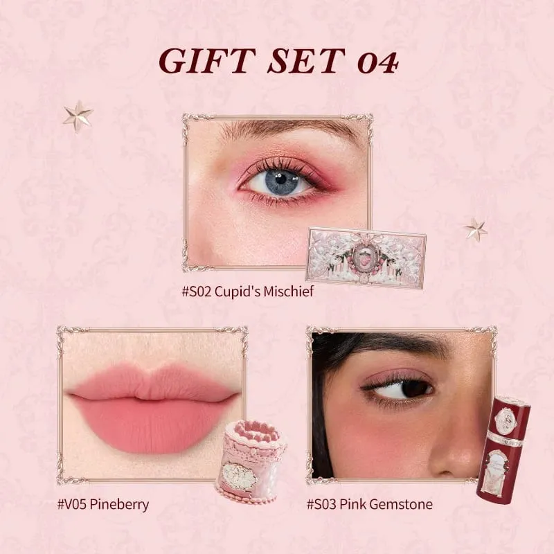 Το σετ δώρου μακιγιάζ Flower Knows Strawberry Cupid Collection περιλαμβάνει παλέτα μακιγιάζ+κρέμα χειλιών κέικ+υγρό ρουζ — image 5