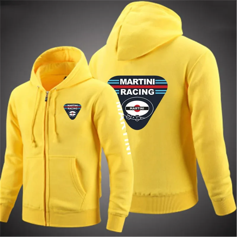 Martini Racing 2024 Men's Fashion Hoodies Spring And Autumn Solid Color Zipper Pullover Comfort Harajuku Top Sweatshirts — image 5