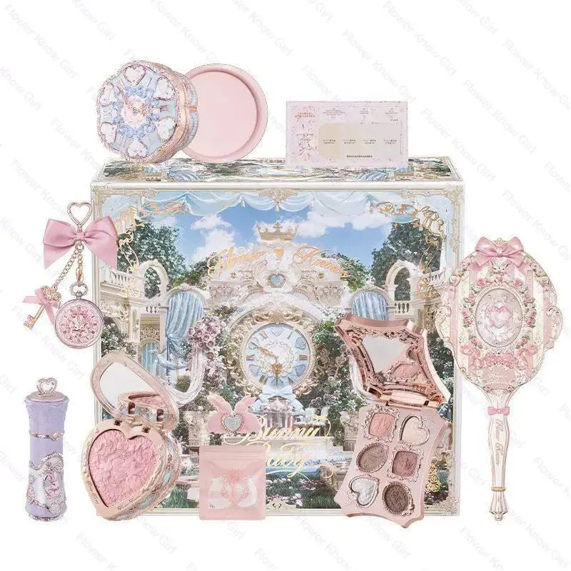 Flower Knows ALL IN ONE 10pcs Makeup Kit Bonny Garden Iris Gift Set Lip Balm Blush Eyeshadow Cushion Foundation Makeup Set — image 2