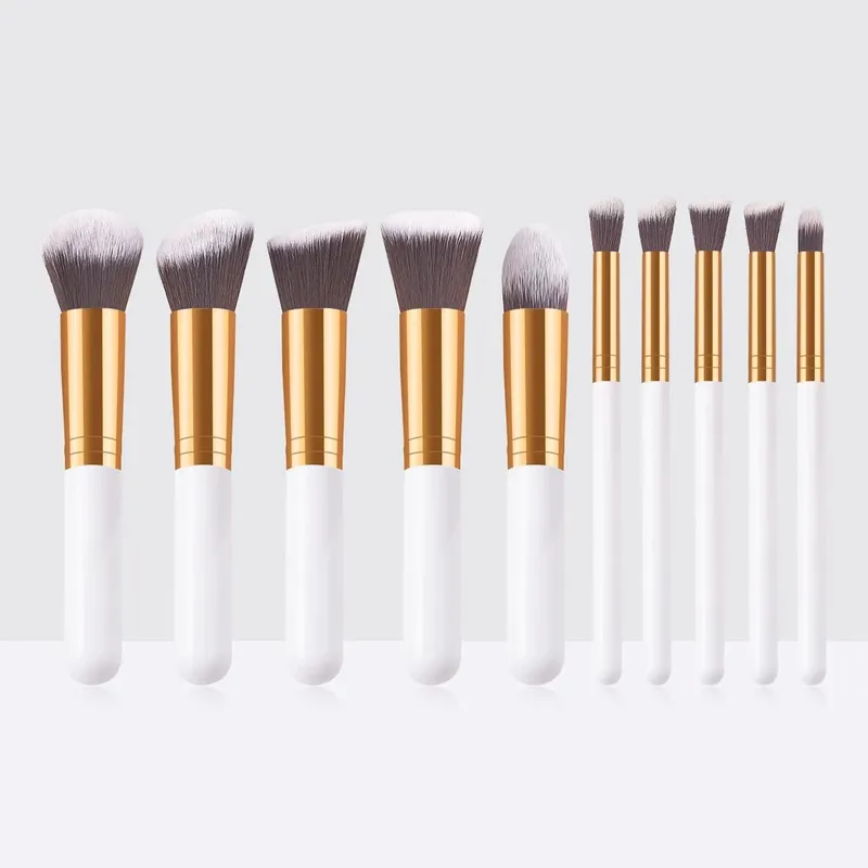10-teiliges Set Make-up-Pinsel-Werkzeug-Set, kosmetisches Pulver, Lidschatten, Foundation, Rouge, Blending, Schönheit, Maquiagem, Beauty-Set für Party — image 29