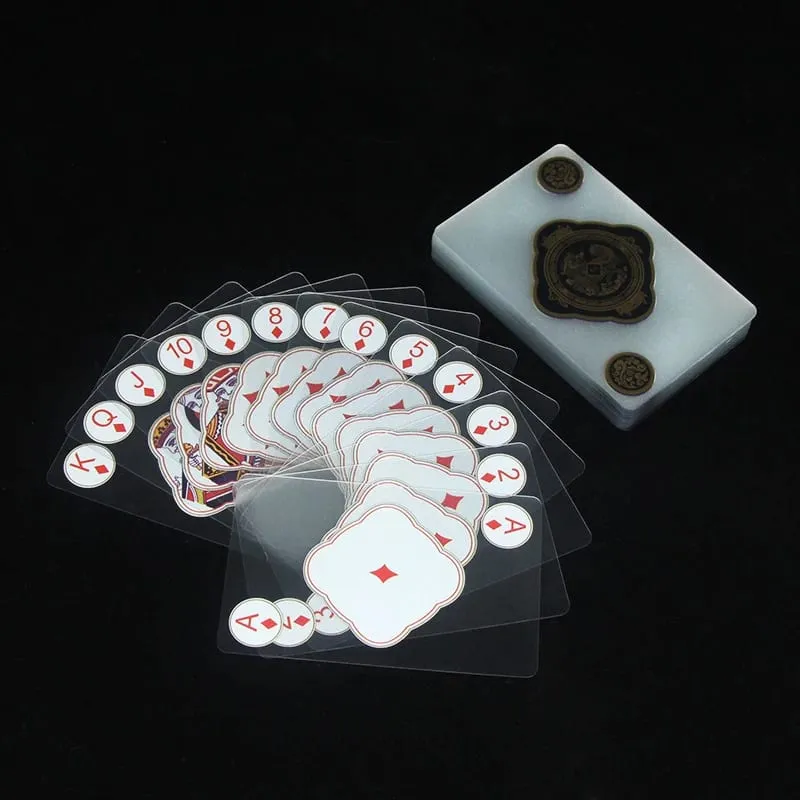 Spielkarten mit transparenter, wasserfester PVC-Kunststoff-Pokerkarte mit Box, perfekt für Blackjack Euchre und andere Spiele — image 6