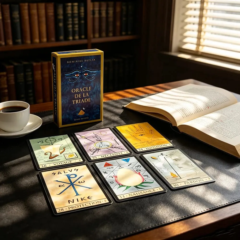 Oracle De La Triade Kad Oracle Kad Versi Perancis Permainan Ramalan Rohani Kad Oracle Dengan Buku Panduan untuk Pemula — image 3