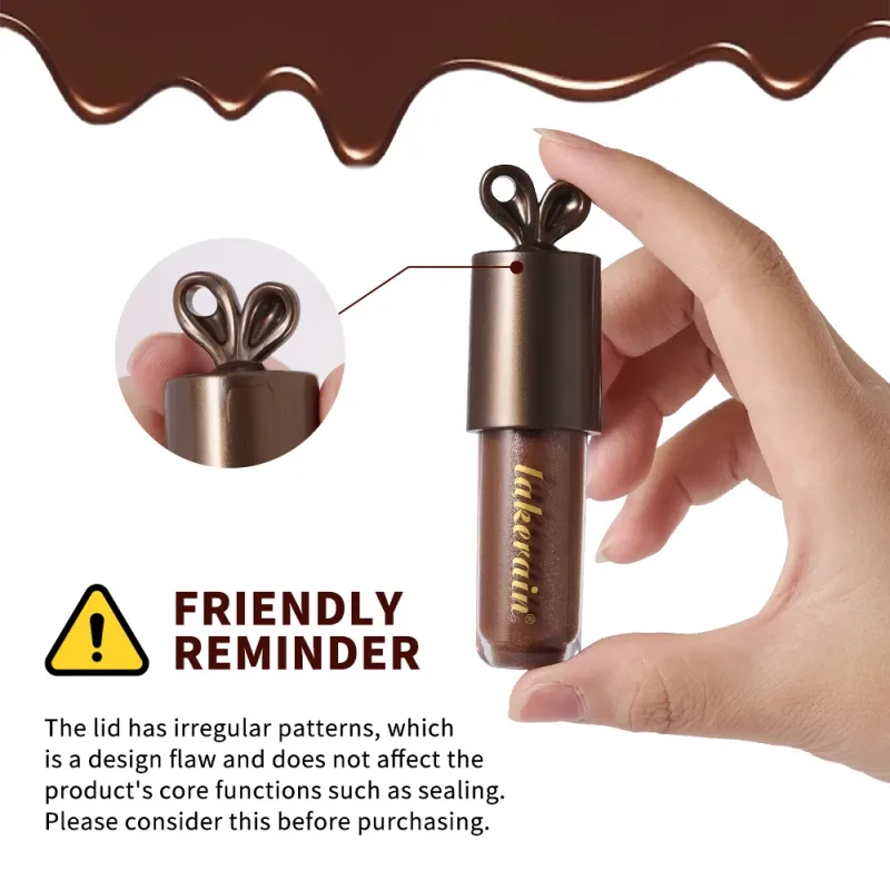 Lakerain Chocolate Thỏ Son Bóng Hydrat Hóa Lâu Dài Hiệu Ứng Gương Dưỡng Ẩm Mịn Không Dính Lippy Bunny Son Môi — image 4