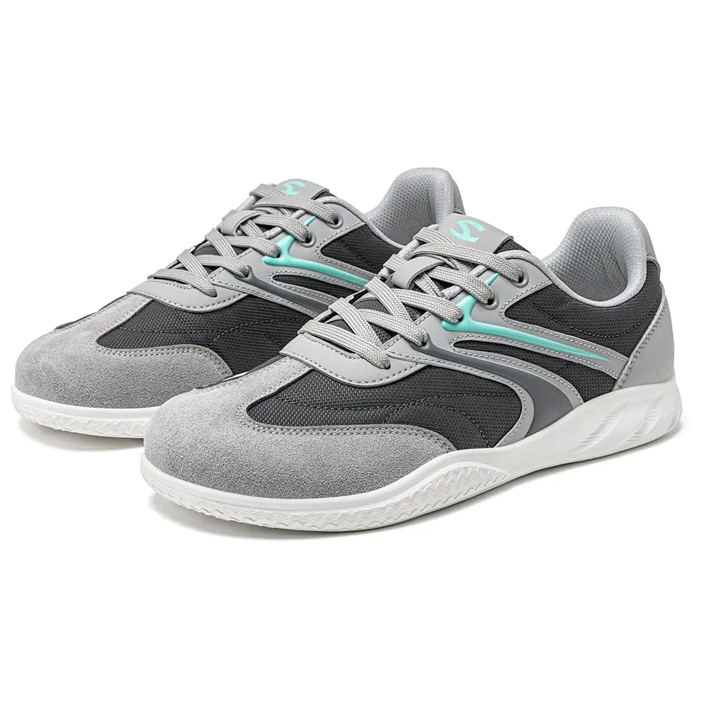 Barfuß-Schuhe mit breiter Breite, Unisex, Kunstleder, minimalistische Sneakers, Schnür-Retro-Wanderschuhe für Damen und Herren — image 5